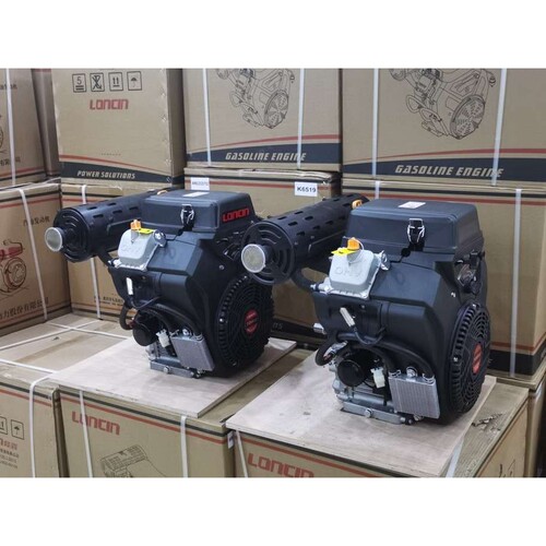 隆鑫发动机双缸2V80FD764Cc18/19kw30马力高压清洗机船用25.4mm