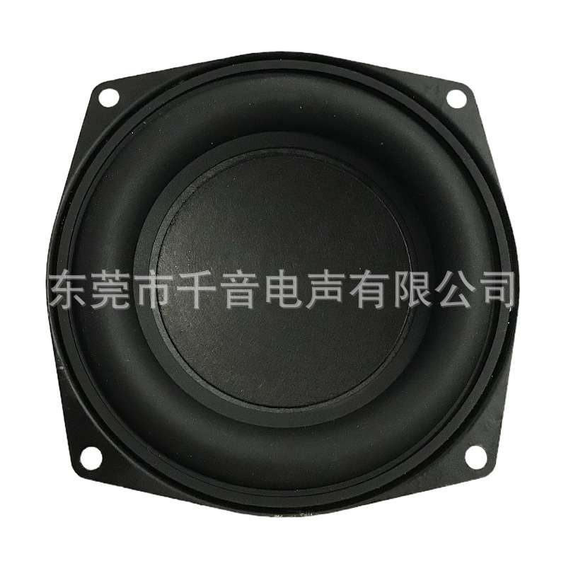 千音工厂4寸方25芯纸盆橡胶边80磁长冲程 4寸低音喇叭扬声器图片
