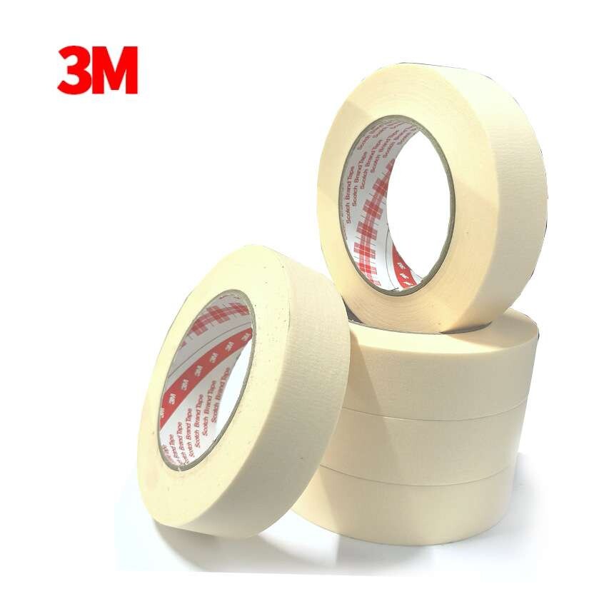 3M2142美纹纸胶带耐高温无残胶美纹胶皱纹防焊胶纸50米