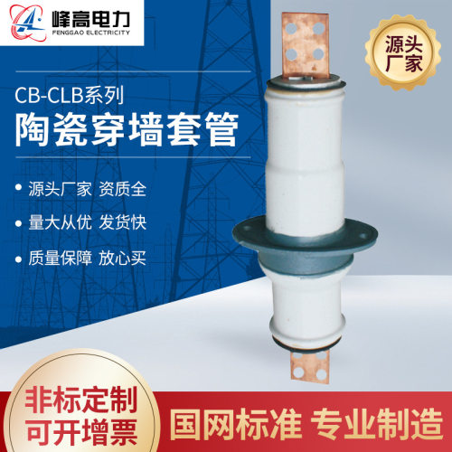 厂家供应高压穿墙套管CB-CLB高压陶瓷穿墙套管交流瓷穿墙套管