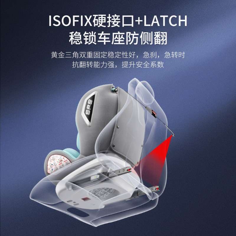 儿童安全座椅汽车用宝宝0-12岁车载360度旋转简易座椅婴儿通用型