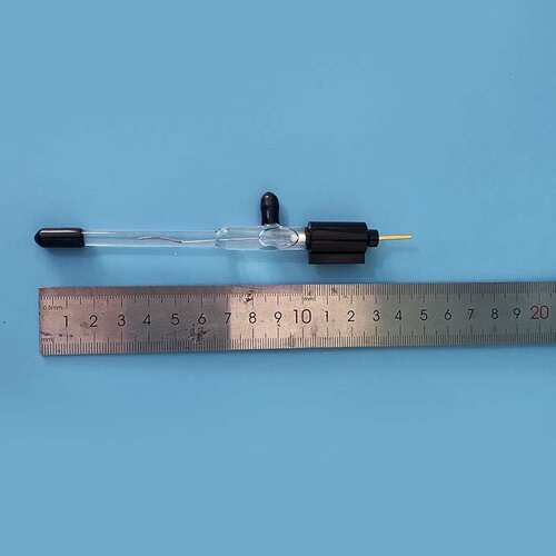 实验室218Ag/Agcl 银/氯化银电极直径6mm 单盐桥玻璃参比电极