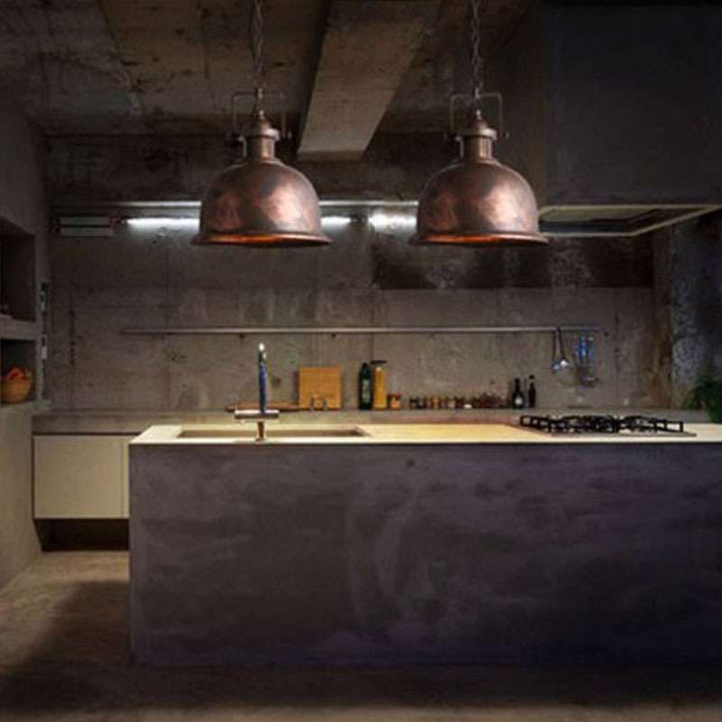 loft工业风复古怀旧铁艺吊灯创意个性餐厅咖啡厅奶茶店装饰吊钟灯