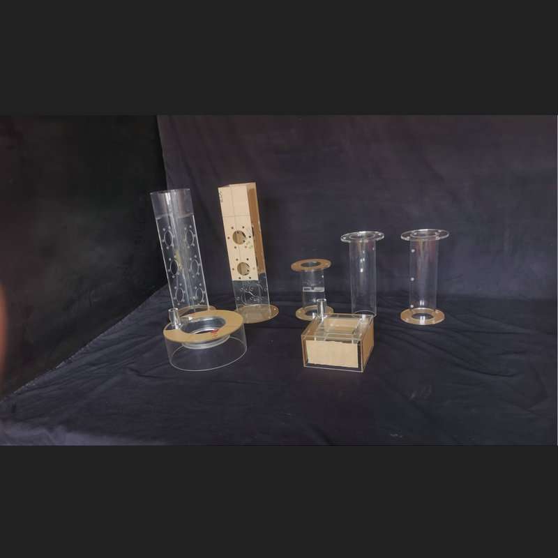 亚克力有机玻璃管亚克力溢流槽高透明塑料管分流槽亚克力过滤管