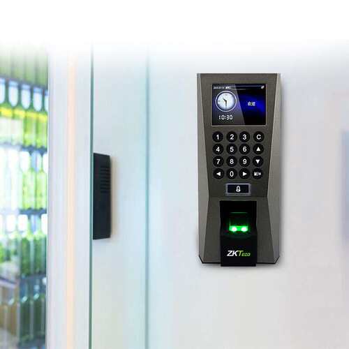 ZKTECO中控智慧F18彩屏指纹门禁机考勤一体机门禁 可选IC ID卡