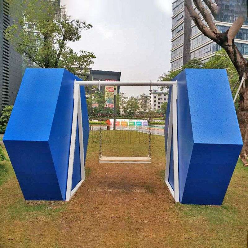 户外景区公园亲子无动力秋千游乐设备儿童体能活动娱乐设施秋千