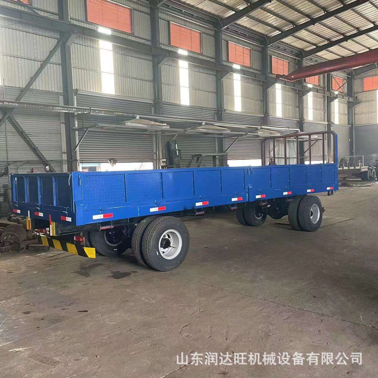 10吨 厂家生产拖斗拖车 带气刹液压自卸四轮拖拉机斗自卸翻斗