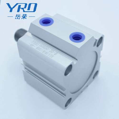 YRO岳荣气缸sda63x25x30x35x40x45x50x75x100薄型气缸外牙SDAS63