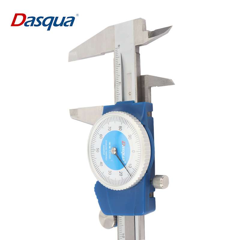 Dasqua达时科卡尺带表高精度不锈钢0-150mm代表游标测厚度表卡