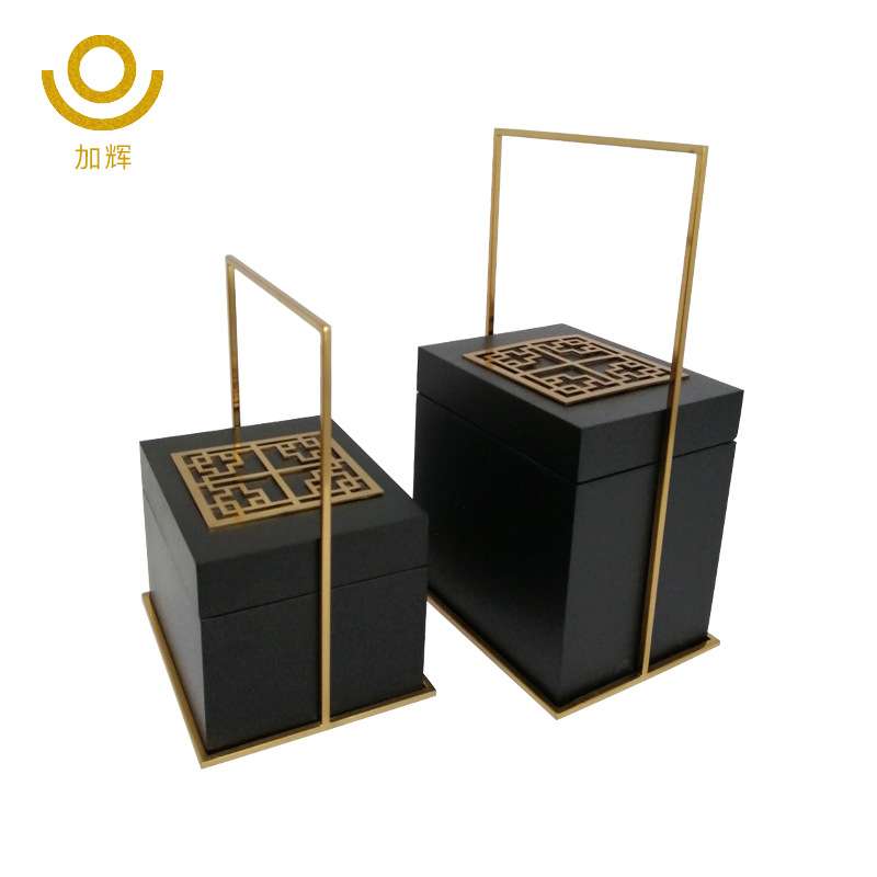 复古禅意茶室创意家居装饰品艺术软装客厅电视柜桌手提装饰盒摆件