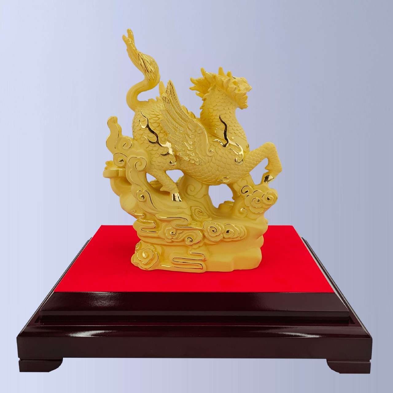 绒沙金黄金摆件金麒麟貔貅狮子工艺品金银装饰品电视柜客厅摆件