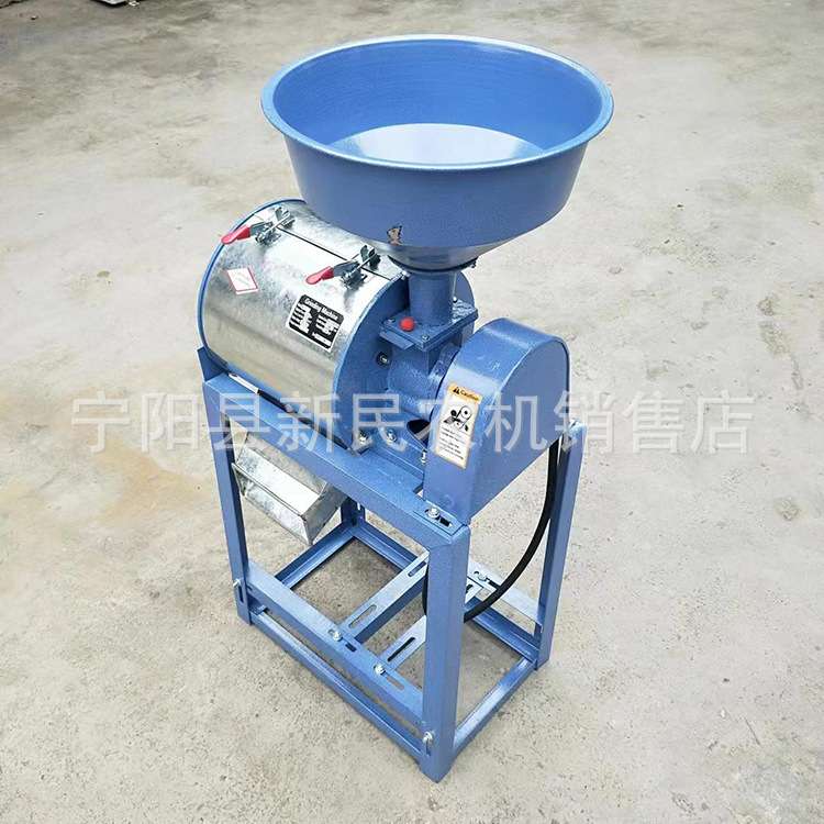 家用小型磨面机两相电玉米面磨粉机荞麦面磨粉机黄豆面磨粉机