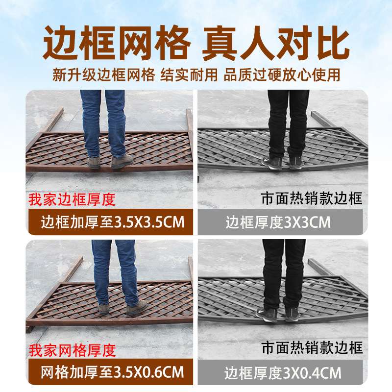 户外小院篱笆围墙防腐木栅栏围栏护栏阳台墙面爬藤架花园隔断花架