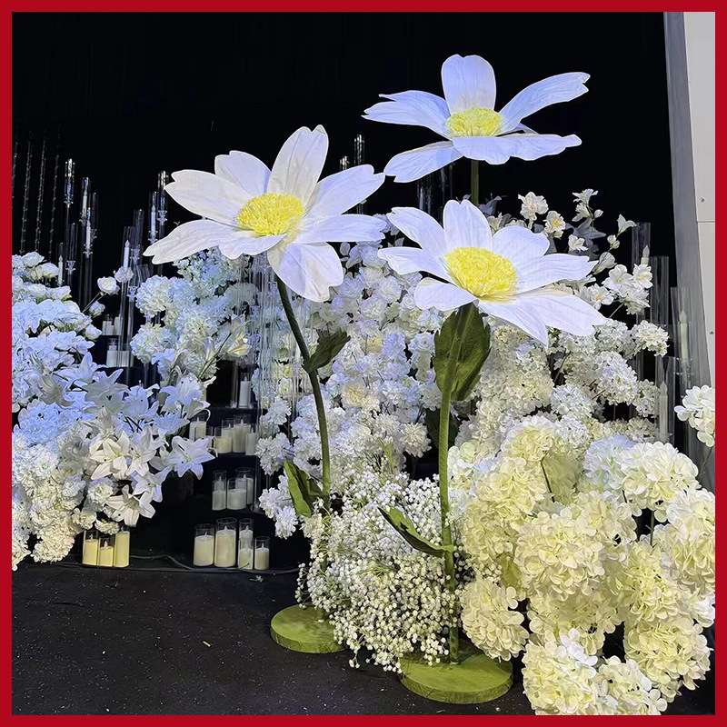 摄影棚拍摄道具仿真假花晶菊婚庆礼堂装饰道具成品巨型道具摆件花