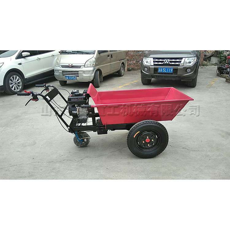 7.5马力汽油翻斗车 乡村修便道小型灰斗车 农用三轮拉货小推车