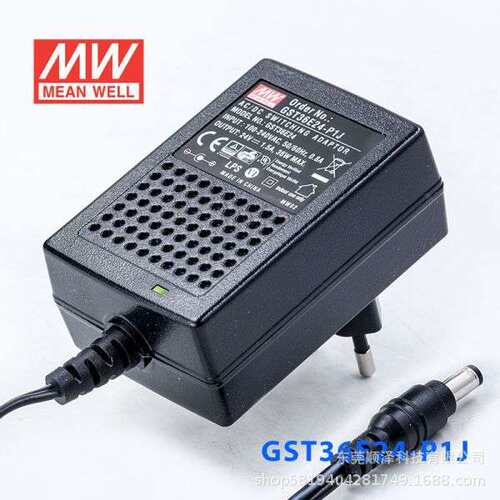 GST36E明纬电源供应器P1J 36W 12V24V E12/E24/E05/E09/E48壁挂式