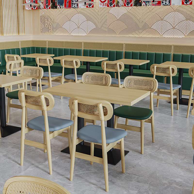 高定西餐厅卡座火锅餐饮小吃日料店圆方桌咖啡甜品粉面馆实木桌椅