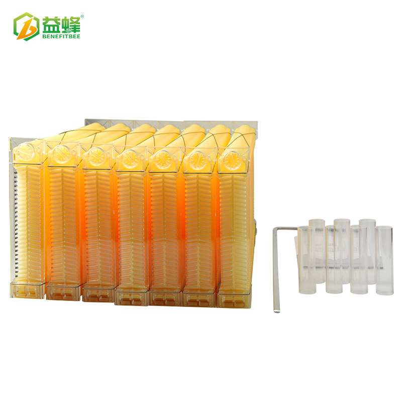 厂家直销自动取蜜流蜜箱蜂脾中蜂意蜂塑料新型巢格巢框巢础蜂箱