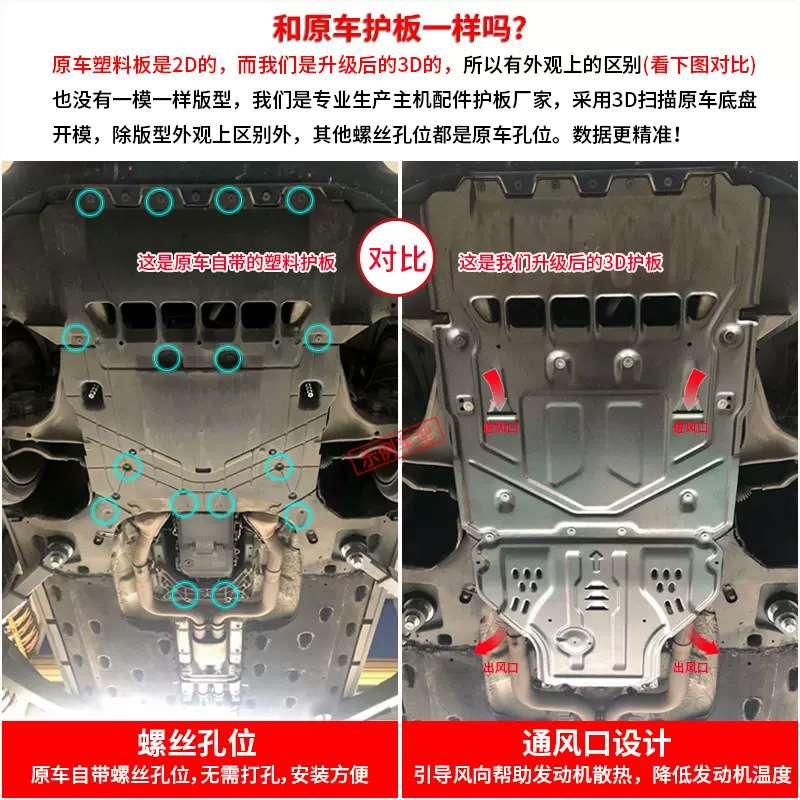 MODELY电机护板改装焕新款MODEL3电池底盘装甲冷凝管护底板