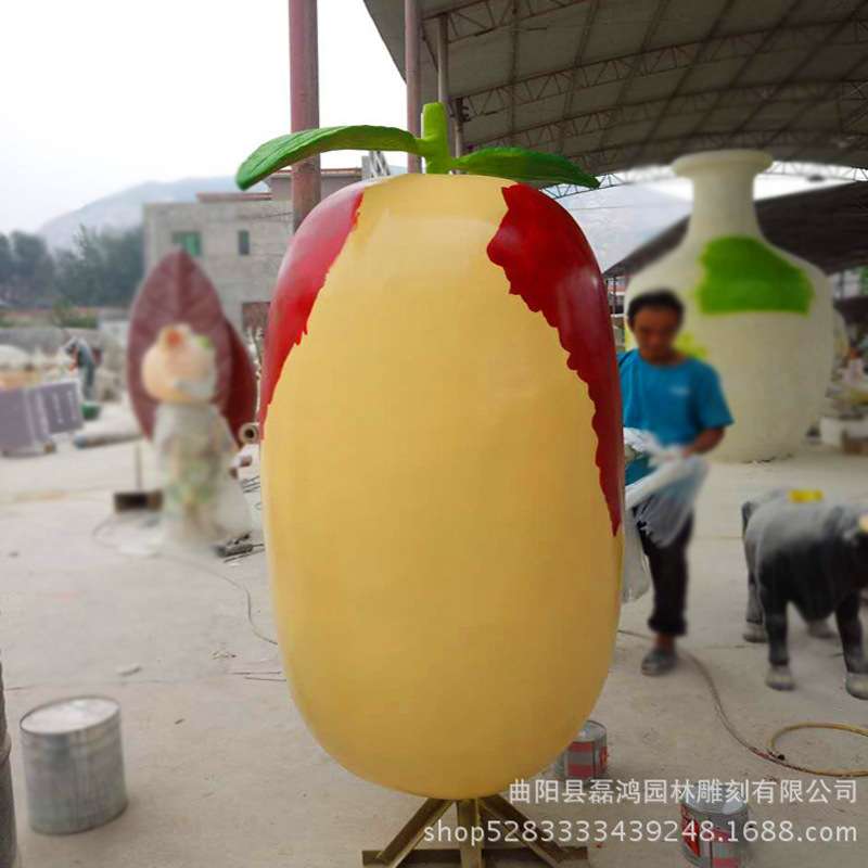 玻璃钢仿真大枣雕塑蔬菜水果模型种植基地农产品采摘园装饰品摆件