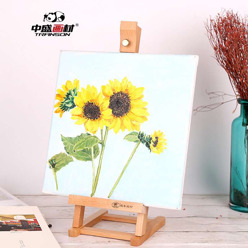 榉木HJ-6B桌面小画架 相框三角架微型画架/广告展示架/木质油画架