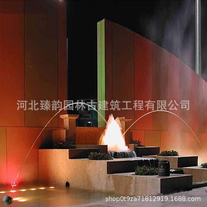 波光喷泉喷头全套设备水景厂家互动感应珍珠跳泉广场水池光亮喷泉