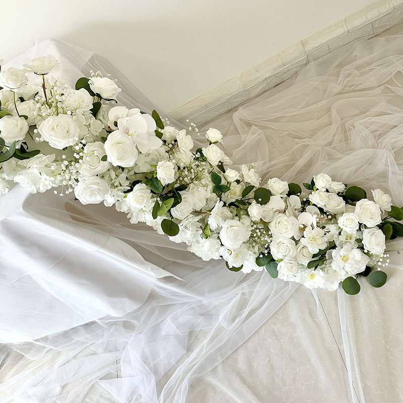 厂家直销仿真藤条酒店餐桌长条桌花装饰婚庆拱门假花手工绢花