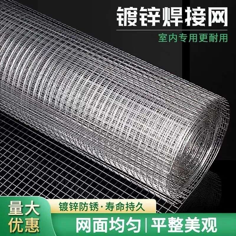 镀锌网加粗超硬铁丝网围鸡鸭鹅养殖网封窗网防猫防护铁网格网