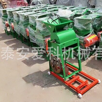 干湿两用花生脱壳机榨油家用220V两项电带动花生去皮机长果剥壳机