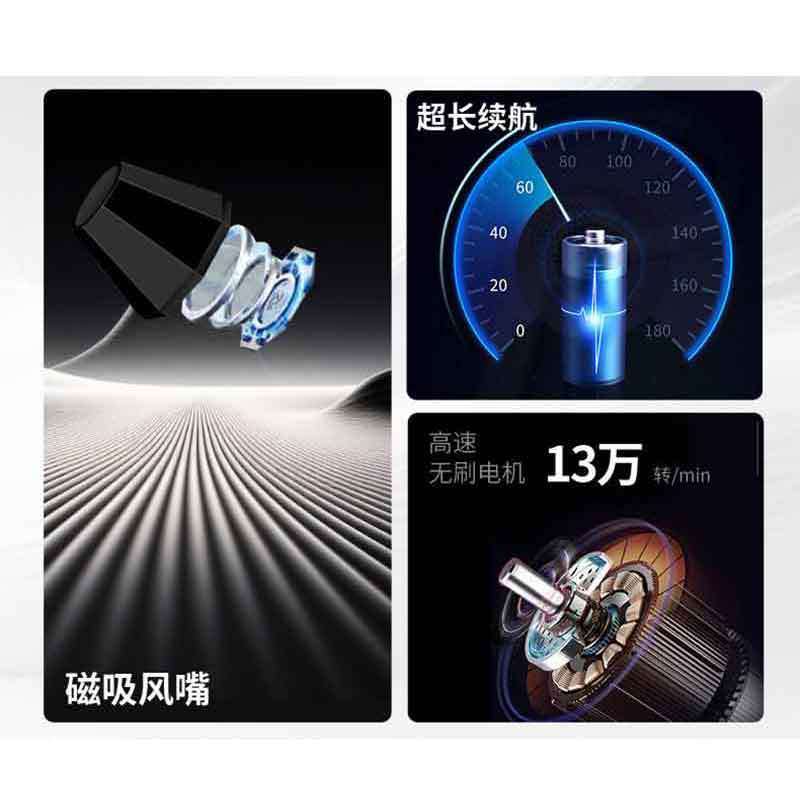 LED手电Jetfan暴力风扇涡轮手持13万转高速洗车车载户外除尘充电