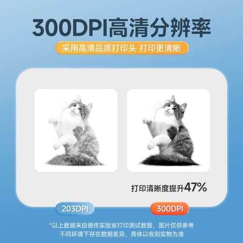 【300dpi高清打印】德佟DP30P大尺寸多功能标签打印机服装食品
