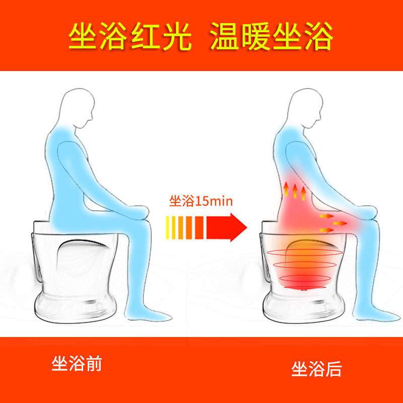 恒温红光坐浴器加热恒温女男痔前列腺坐浴盆冲洗熏蒸按摩一体机S3