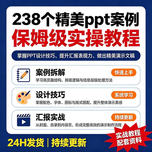 238精美ppt案例掌握PPT设计技巧提升汇报表现力做出精美演示文稿