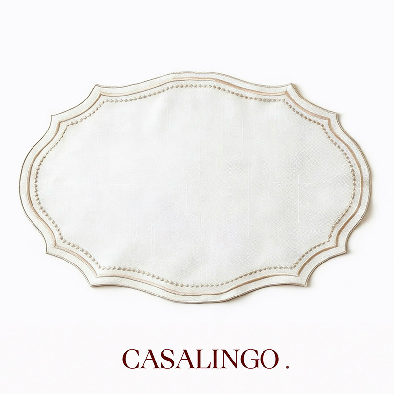 casalingo北欧轻奢风棉麻布餐桌垫布现代简约ins风创意装饰餐具垫