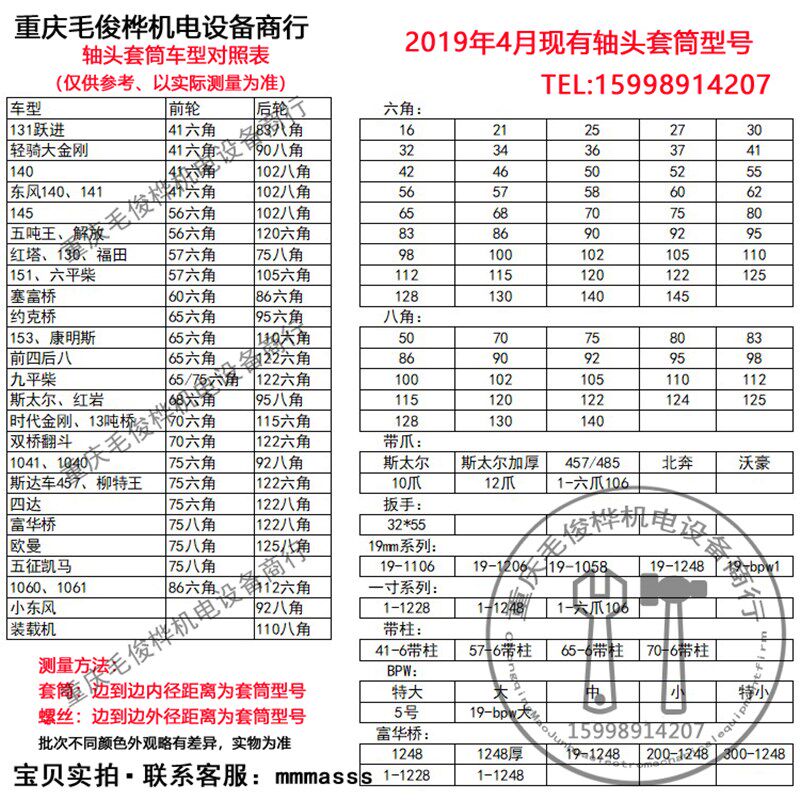 轴头套筒扳手25-145六角 70-140八角轮毂套筒汽车前轴后轴富华桥