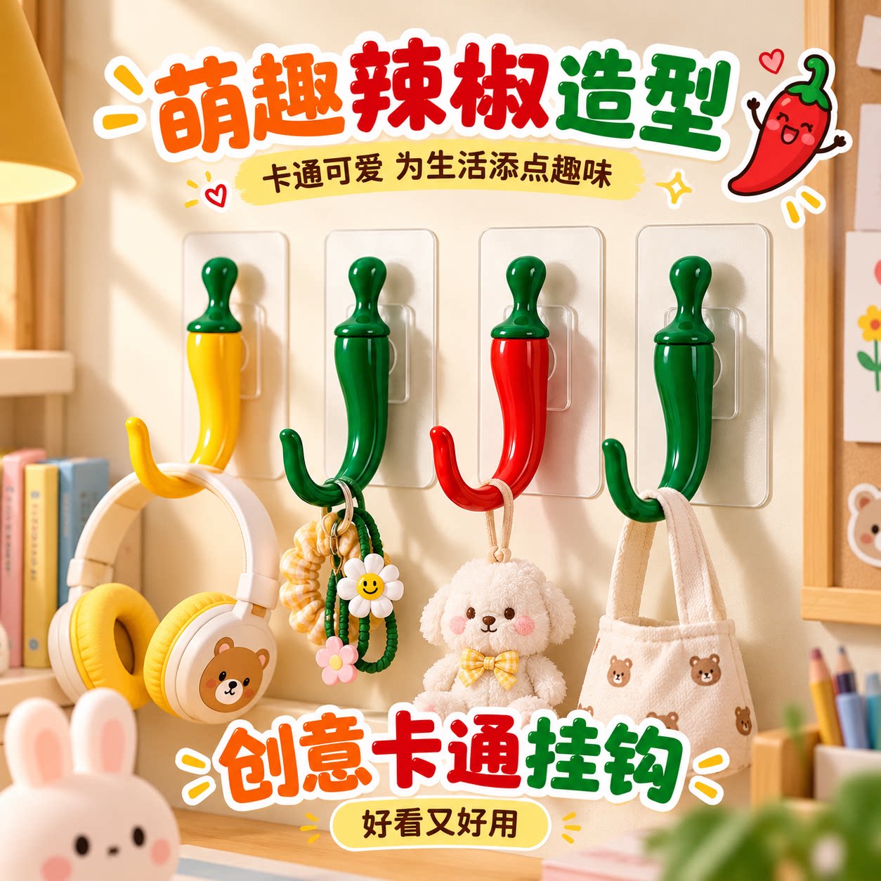 厨房免打孔粘钩超强承重卫浴挂钩
