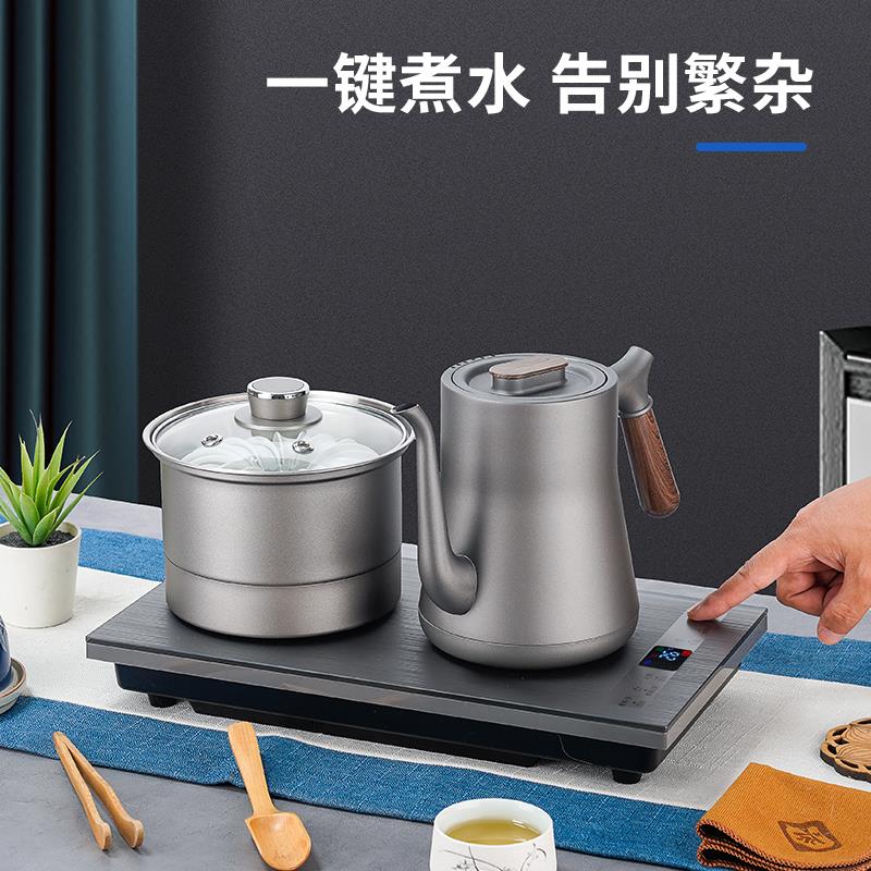 多功能底部上水不锈钢烧水壶家用全自动抽水泡茶壶嵌入式功夫茶炉