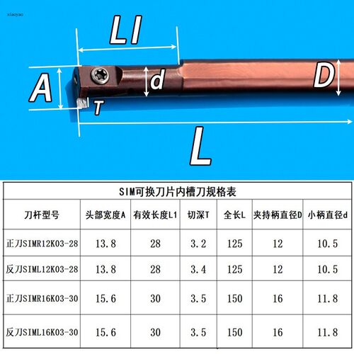 车刀数控车刀杆内孔挖加长深槽刀内槽切刀粒耐磨超硬合金机加
