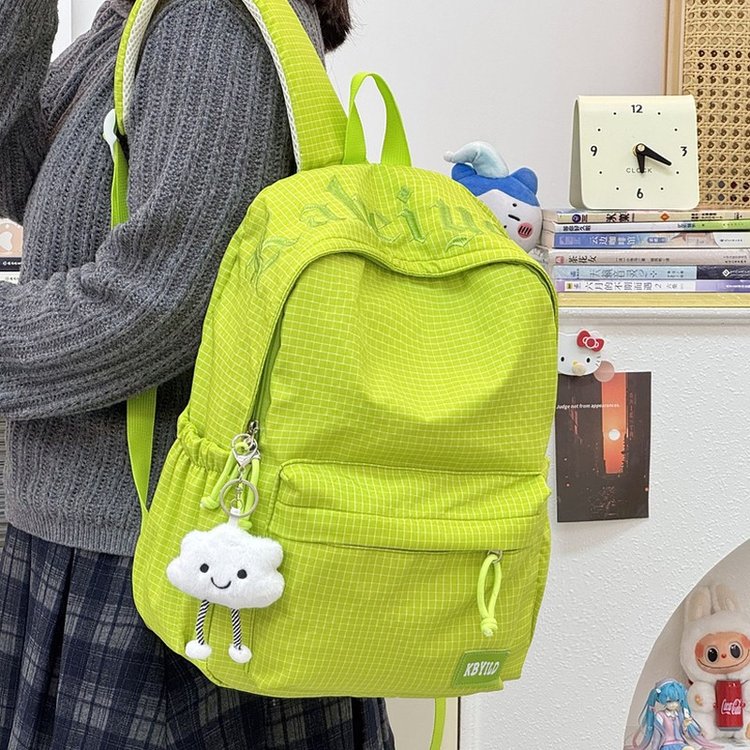 超级青苹果~日系ins简约百搭少女校园书包学院风双肩包休闲背包