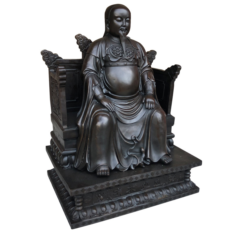 纯铜真武大帝铜像大号摆件玄武祖师玄天上帝祖师爷像玄武祖师摆件