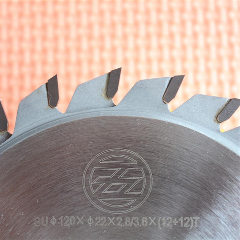 五环圆利锯片双划子母锯槽锯精密推台锯底锯120X22X2.8/3.6X12+12