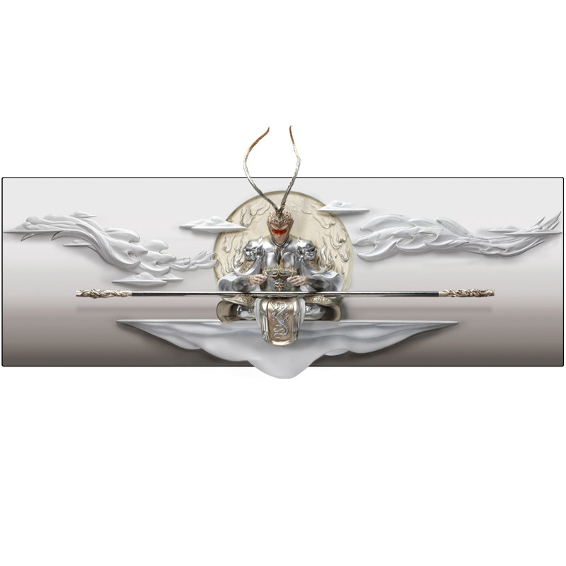 斗战胜佛3D立体壁画孙悟空办公室装饰画客厅背景墙挂画齐天大圣