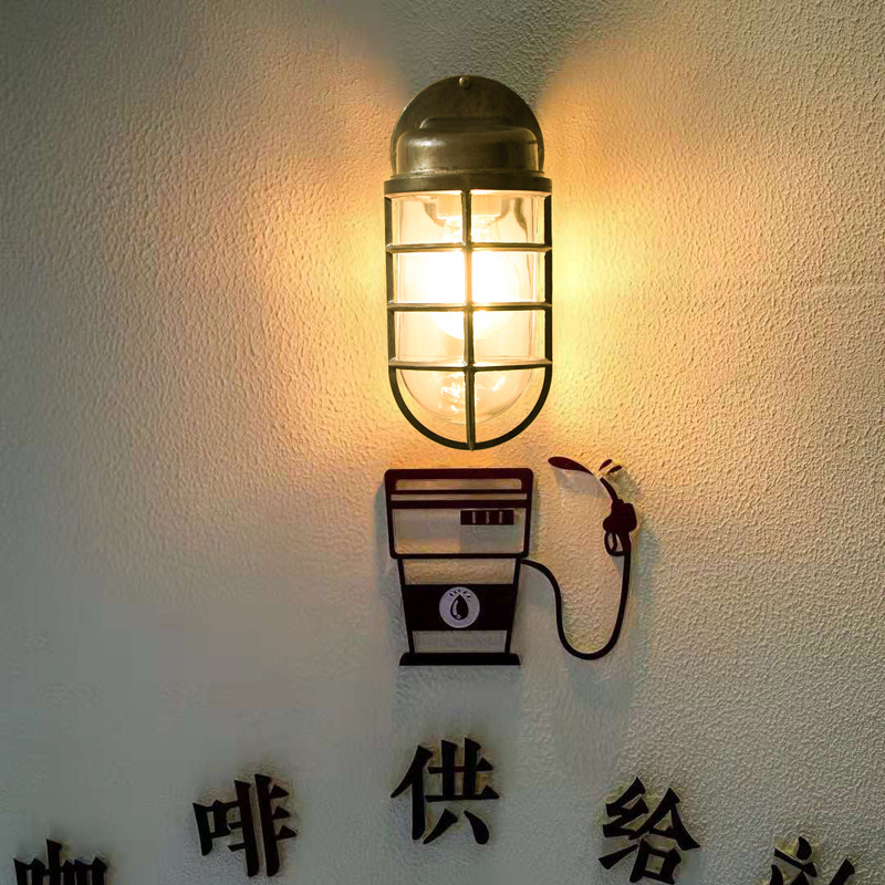 户外防水壁灯店铺门头装饰灯北欧简约日式复古做旧工业风格洗手间