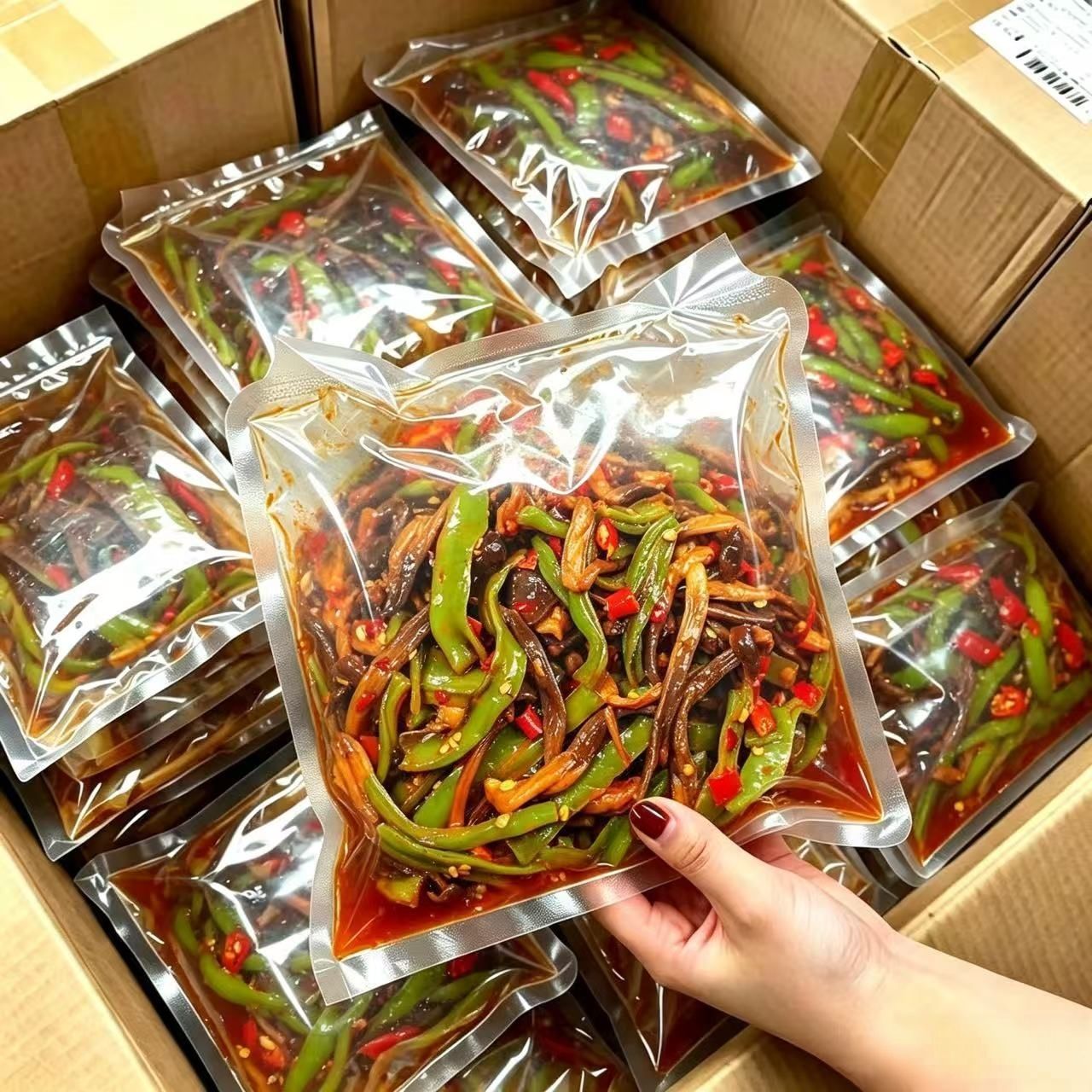 即食香辣贡菜鹿茸菇脆嫩下饭