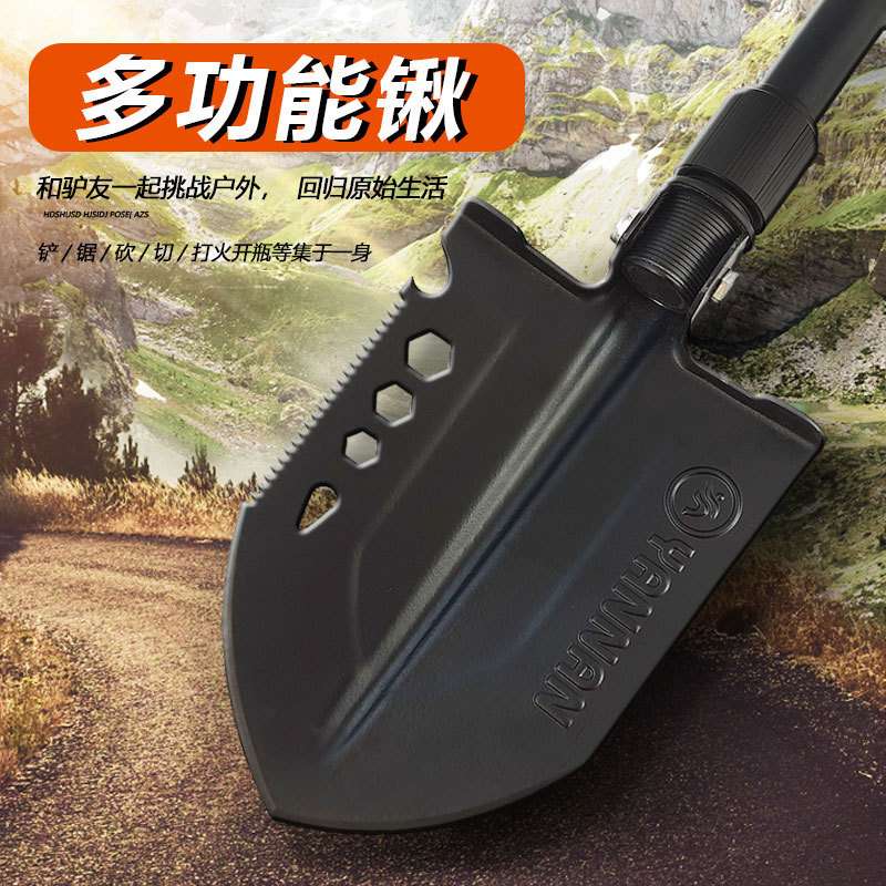 铁锹锰钢农用铲子园艺小铁铲挖沙铁锨挖土神器种花种菜工具车载锹