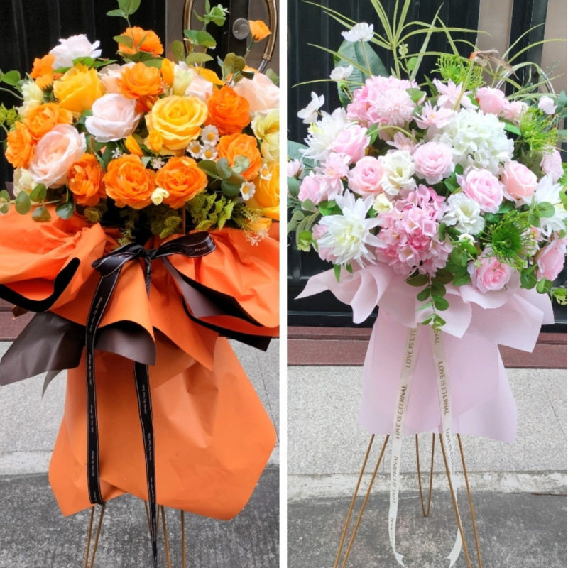 开业花篮仿真花假花塑料花开工庆典绢花店铺门口开张节日活动干花