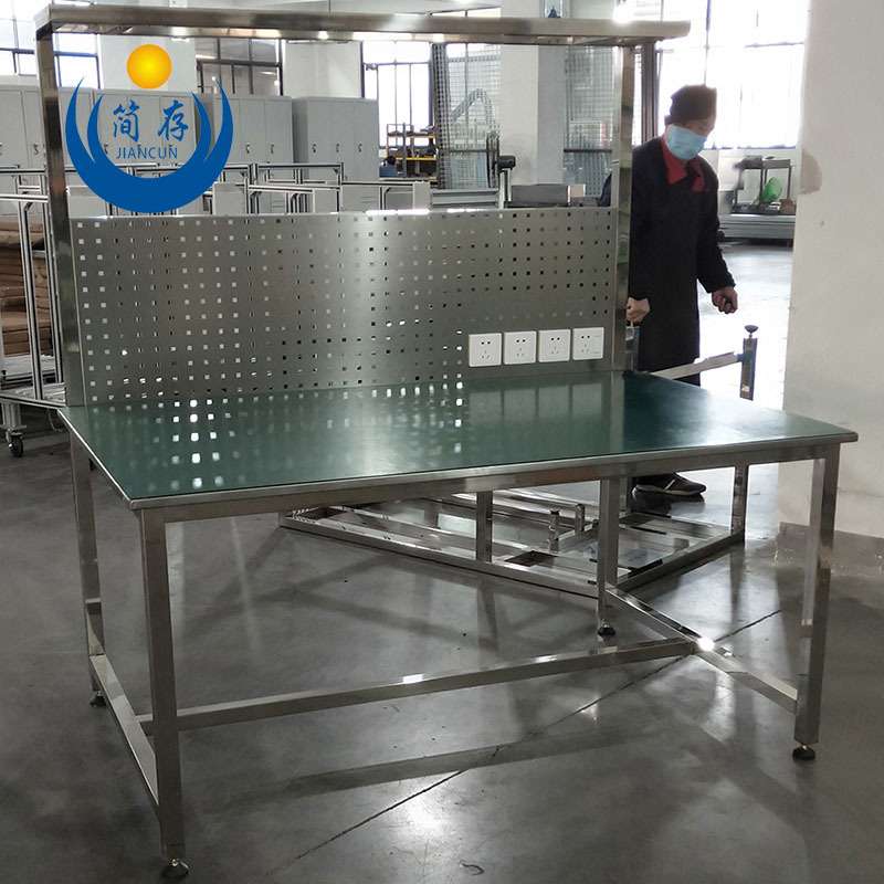 非标生产不锈钢工作台 防静电胶皮贴面不锈钢桌面 无尘车间操作台