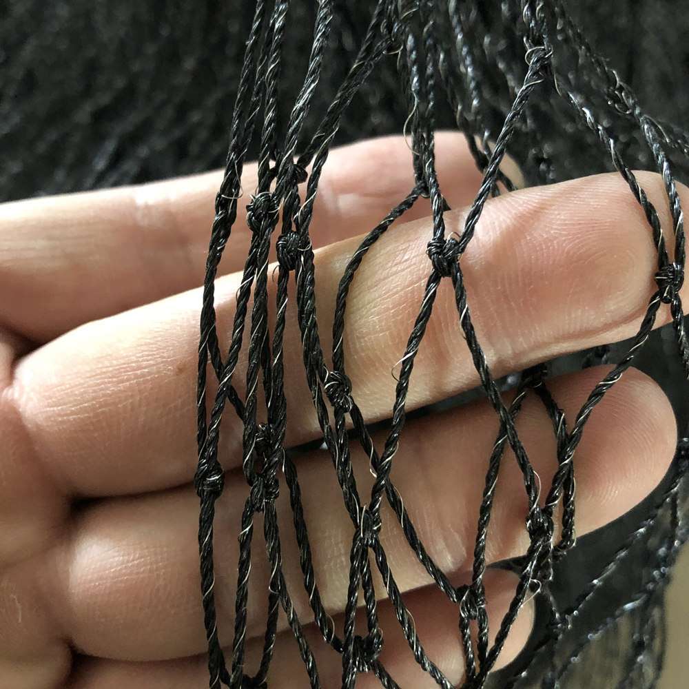 阳台防猫狗网动物尼龙不钻孔透明黑色不锈钢丝宠物防护网防坠落网