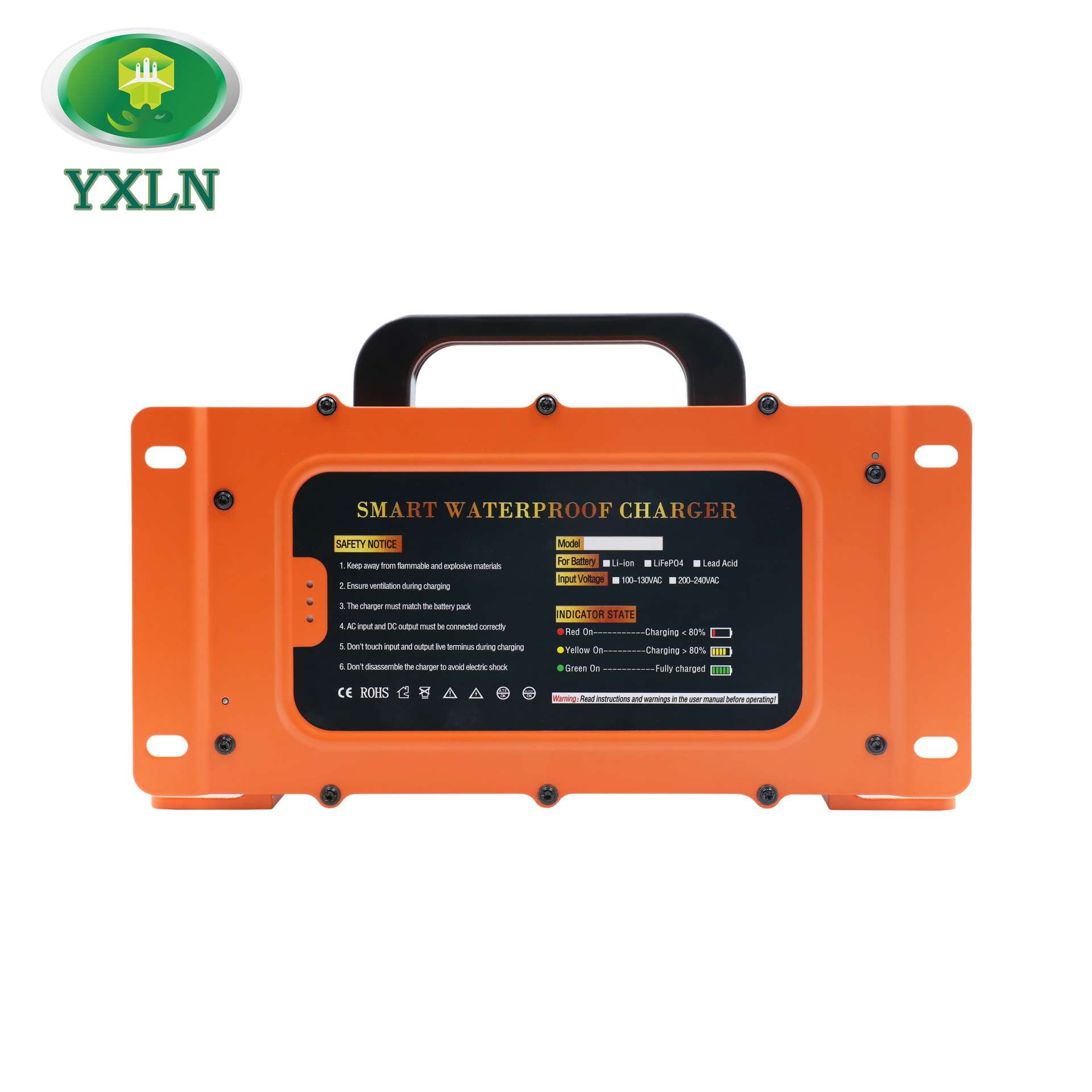IP67防水充电器工厂价12v35a铅酸电池充电器游艇户外防雨充电机