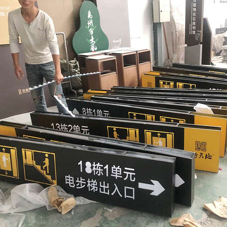 商场吊牌灯箱 车库LED吊牌灯箱 地铁标识导视牌订购